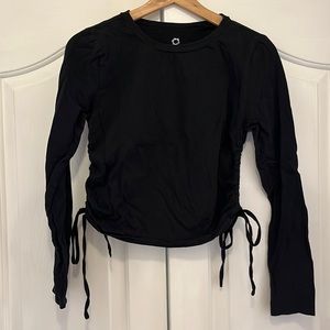 Black long sleeve top